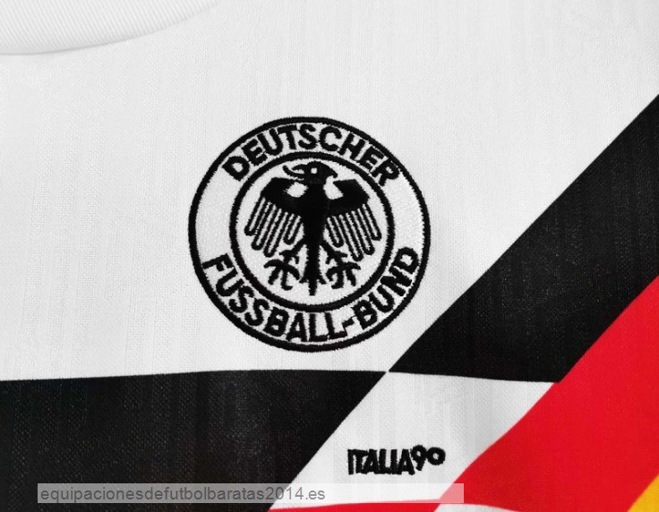 Nuevo 1ª Camiseta Alemania Retro 1990 Blanco Baratas
